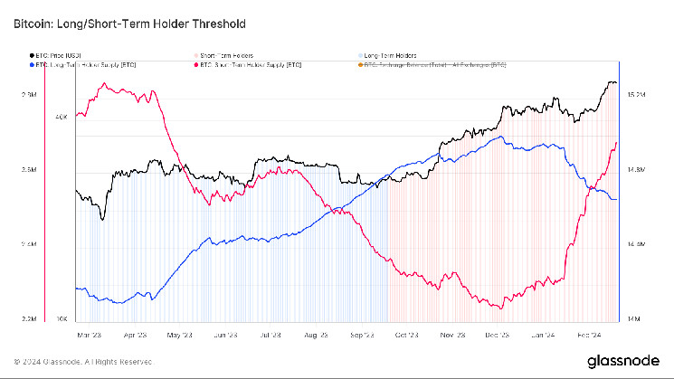 Покупка BTC короткосрочными держателями: декабрьские тенденции.