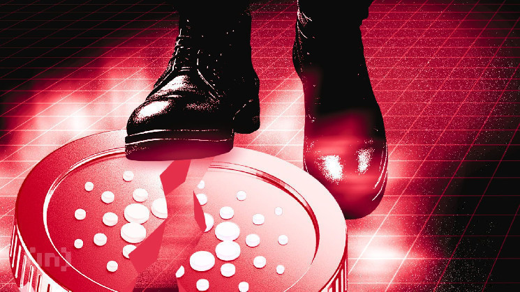 Cardano: Витоки досягли максимуму, ціна падає до $0.84