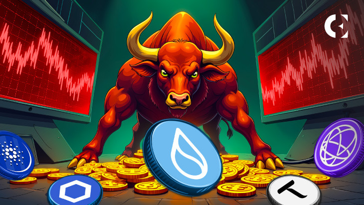 Криптовалюти падають, але ADA, LINK, TAO, TIA та SUI можуть стати вигідними угодами для інвесторів