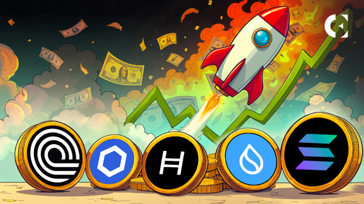 Альткоїни HBAR, SUI, SOL, LINK та ONDO: зростання та ключові рівні підтримки