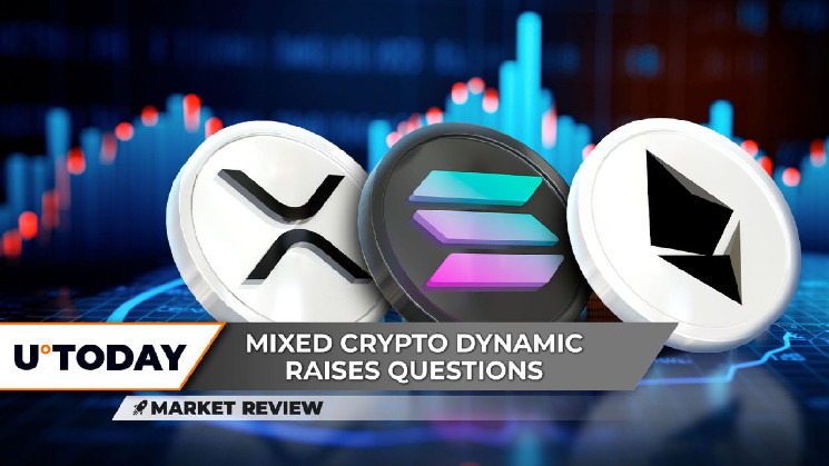 Невдовзі: XRP падає на 10%, SOL вражений, ETH міцніє до $3,000