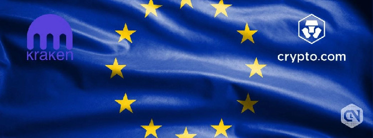 Crypto.com и Kraken планируют запустить стейблкоины в Европе после директивы ЕС о ликвидации несоответствующих активов, включая Tether.