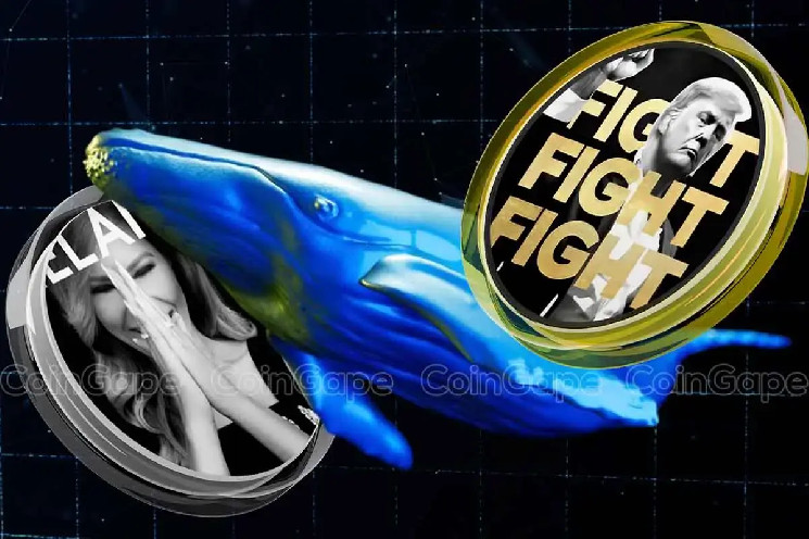 Крупные инвесторы распродают токены PolitiFi TRUMP и MELANIA с убытками на фоне рыночного краха