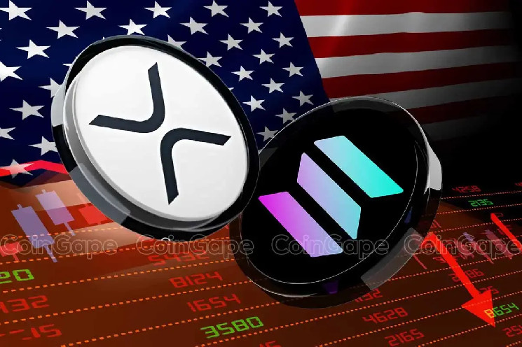 Ціни на Solana та XRP: можливе ралі на тлі падіння Nasdaq нижче 200-денної середньої