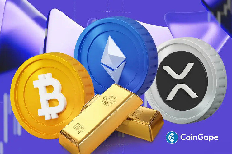 Прогноз цен на BTC, ETH и XRP в контексте роста индекса S&P 500 и золота