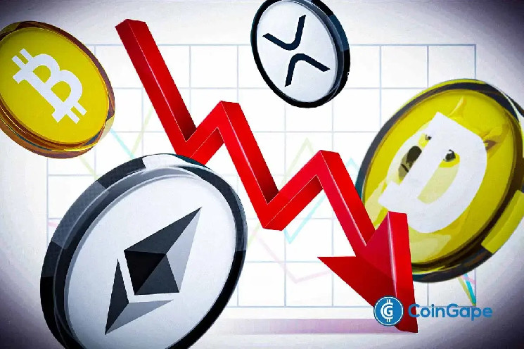 Ethereum теряет в цене: ликвидации криптовалют достигли 450 миллионов долларов