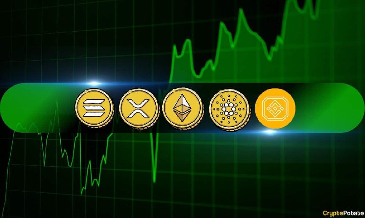 Анализ рыночных трендов: Ethereum, Ripple, Cardano, Solana и Binance Coin 11 апреля