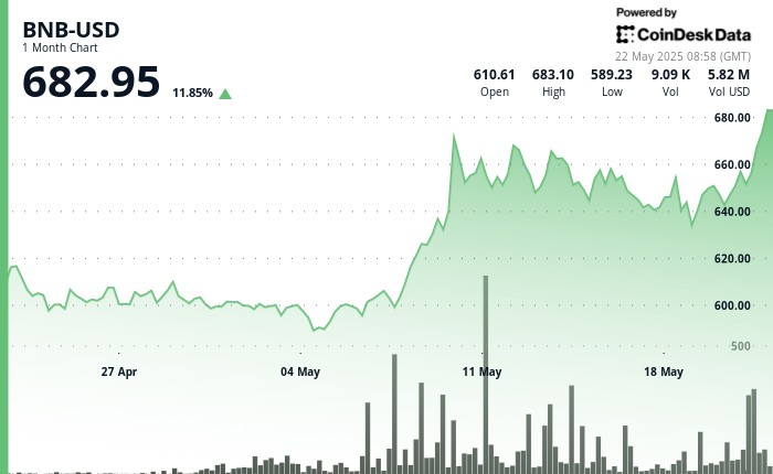 BNB растет на 5% на фоне успехов Binance и ралли Биткойна
