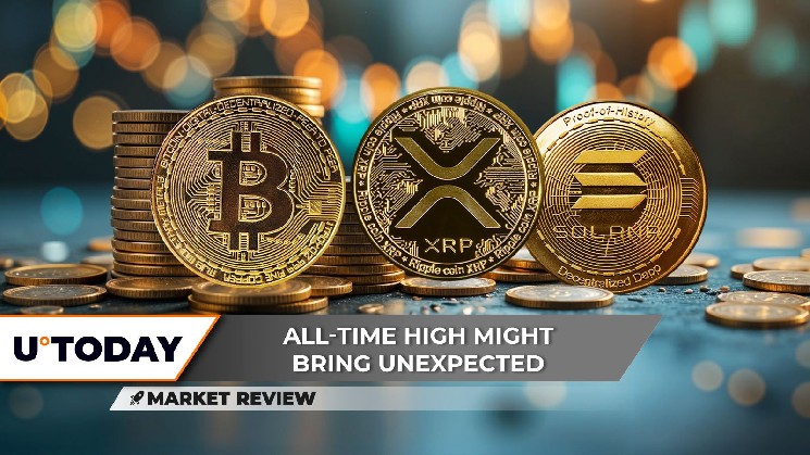Bitcoin на грани краха, XRP борется за выживание, Solana направляется к $200
