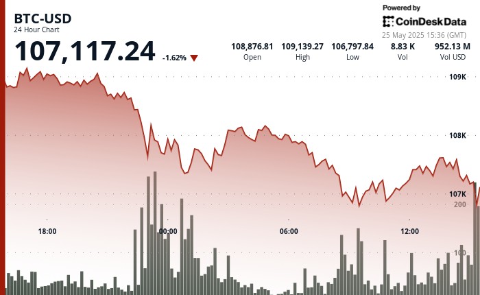 Биткойн: технический анализ и уровни поддержки на фоне волатильности 25 мая 2025 года