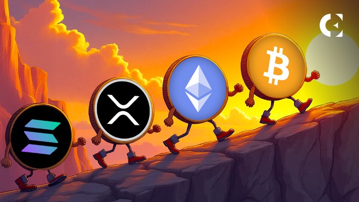 Криптовалюти на підйомі: Біткойн веде, Ethereum та XRP отримують імпульс, Solana обіцяє зростання