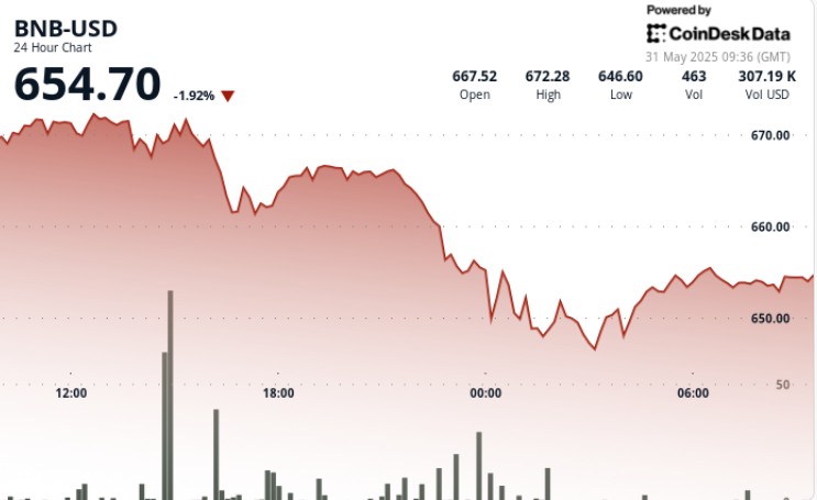BNB знизився на 4% через торгові напруження, незважаючи на позитив від SEC