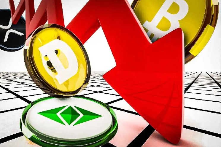 Падіння цін на криптовалюти: причини зниження BTC, ETH, DOGE та XRP