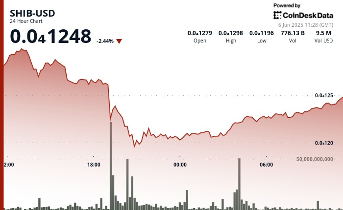 Shiba Inu (SHIB) восстанавливается после падения, но остается под давлением рынка