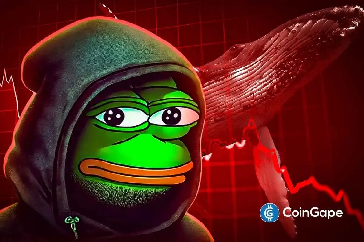 Можливе падіння ціни Pepe Coin на 30% через виведення китів та песимістичний трикутник