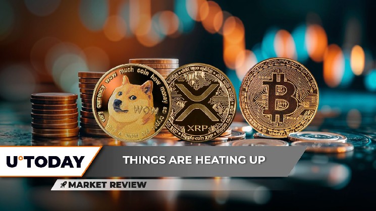 Биткойн, XRP и Dogecoin: ключевые движения на рынке криптовалют в условиях неопределенности