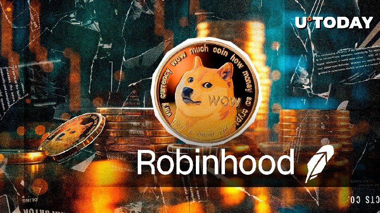 Крупная партия Dogecoin на Robinhood: 155 миллионов DOGE переведены с неизвестного кошелька