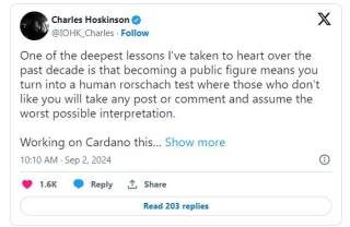 Чарльз Хоскінсон відмовився від біткоїна: новий план для Cardano з 50 альткоїнами