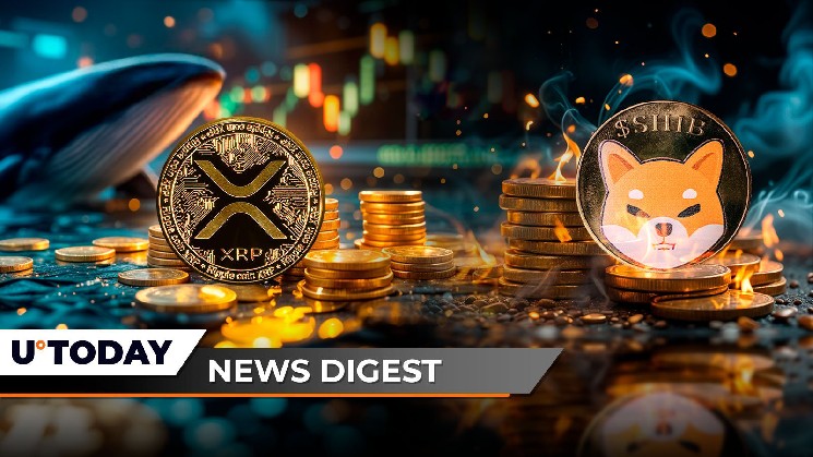 XRP продовжує рости: корекція або нові можливості? JP Morgan і криптовалюти, SHIB натякає на значний зріст.