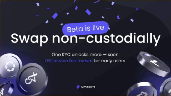 SimplePro запускает некастодиальную платформу для обмена криптовалют с единственным KYC и лучшими курсами