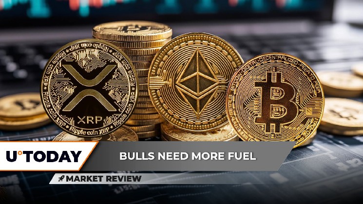 XRP під тиском: чи залишиться $3? Перспективи Ethereum та Bitcoin на фоні корекції ринку