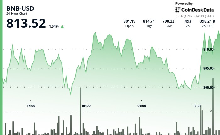 BNB перевищує $810: покупці готуються до тесту опору на рівні $815