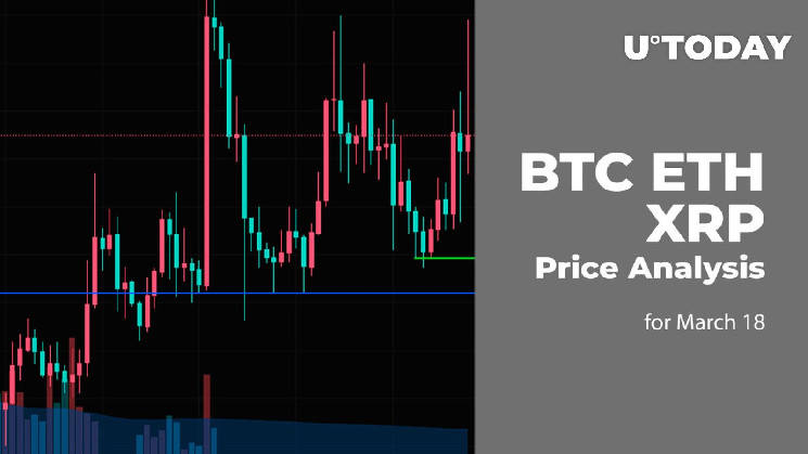 Прогноз цены на биткойн, эфириум и XRP на 18 марта