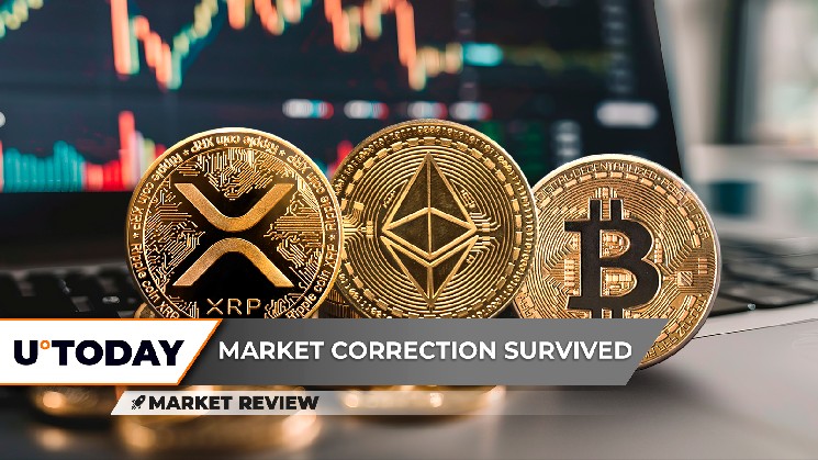 XRP на критическом этапе: возможен рост, Биткойн под угрозой, Эфириум готовится к $5,000 в сентябре