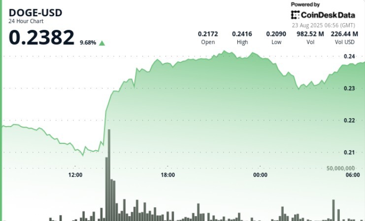 Dogecoin зростає на 11% після прориву: інституційні активи впливають на ціну токена