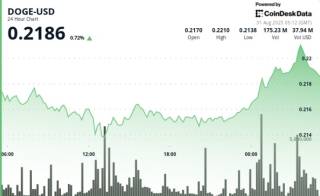 DOGE восстановился от $0.21: паттерн чашка с ручкой указывает на цель $0.30
