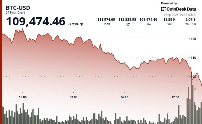 Біткойн знову впав нижче 110 000 доларів: чи чекає нас глибша корекція?