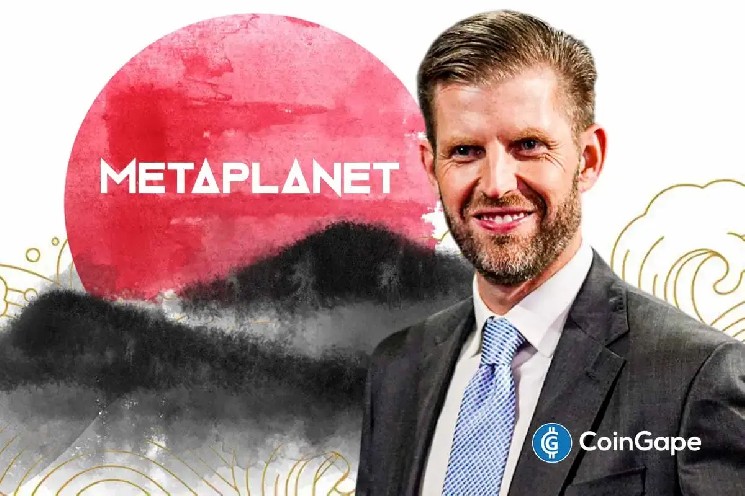 Ерік Трамп підтвердив звязки з Metaplanet тільки в Азії на фоні зниження акцій MTPLF.