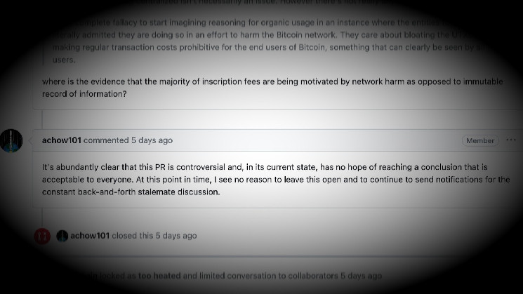 Обмеження NFT на Bitcoin - журналіст розповідає історію пропозиції розробника Bitcoin щодо зміни програмного забезпечення.