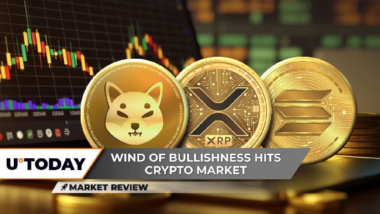 1) Шиба Іну готується до прориву
2) XRP стрибає на +26%
3) Солана за $150