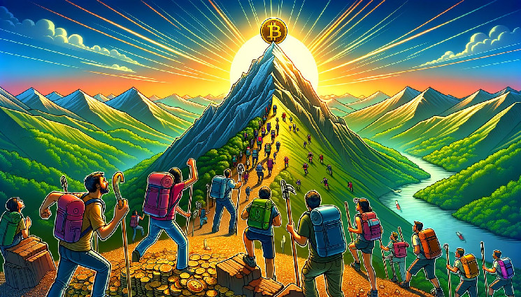 Цена биткоина корректируется после достижения уровня $68 000