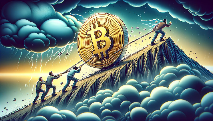 Цена биткойна борется за $70,000: анализ и прогноз