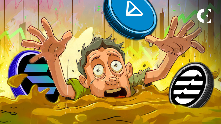 Медвежий импульс на рынке криптовалют: SOL, TON, APT вниз