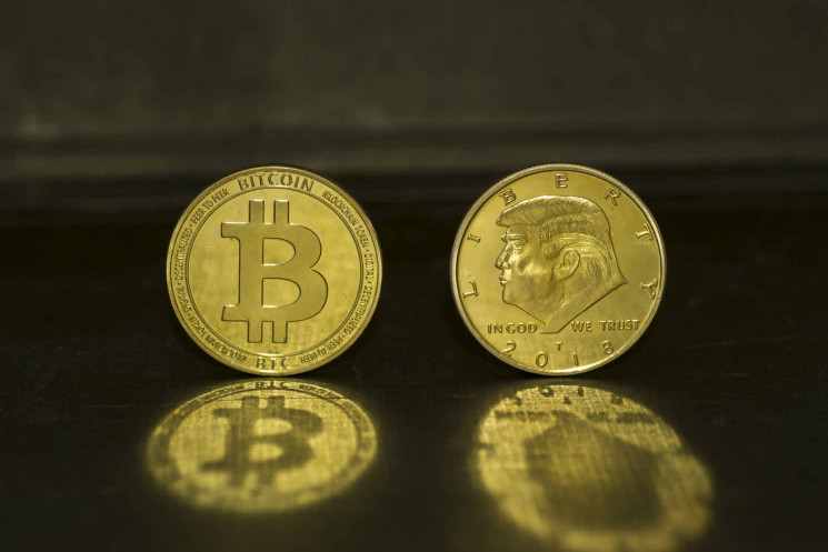 Корреляция между ценой биткойна и шансами Трампа на выборах 2024 года