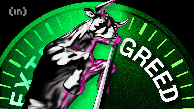 Екстремальна жадібність на ринку криптовалют: очікувана корекція?